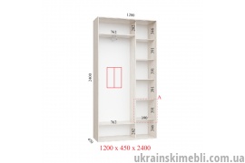 Корпус 120х45 (Шафа-купе Стандарт 120х240 2Д)